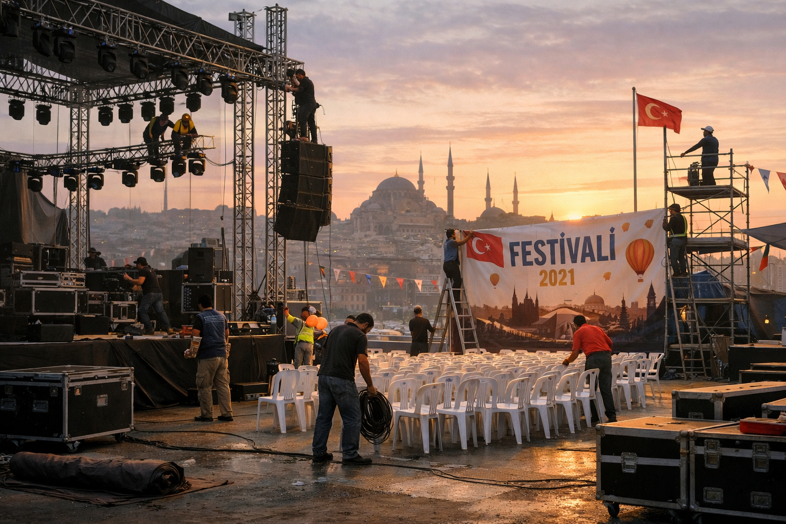 Festival alani hazirligi ve planlama